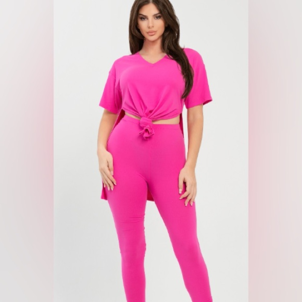 Vibrant Pink Women's two piece